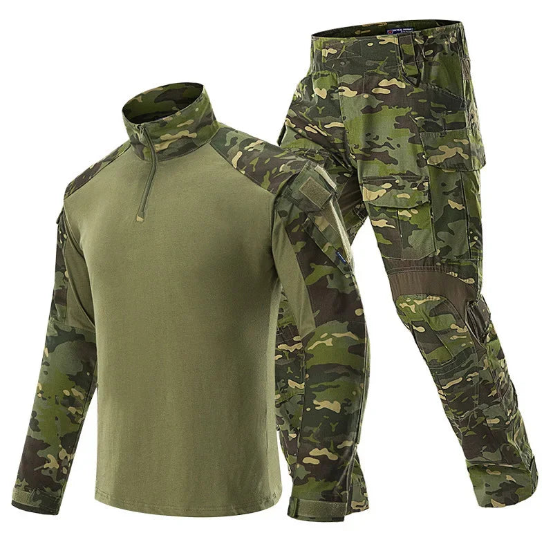 Men's 3.0 Tactical Outfit Multi-Camo Uniform  Ghillie Suit for Field Operations Airsoft Hunting Training Shirt Pants