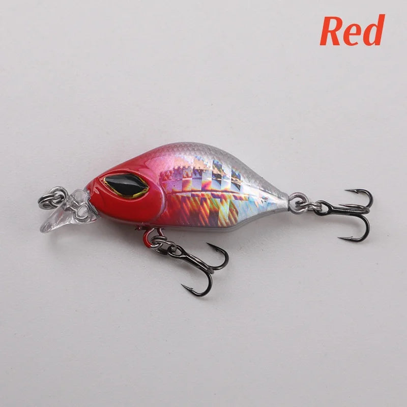 Mini Slow Sinking Fishing Lures 3D Simulation Fish Lure Crankbaits Hard Baits for Bass Trout Freshwater Saltwater Fishing Lures