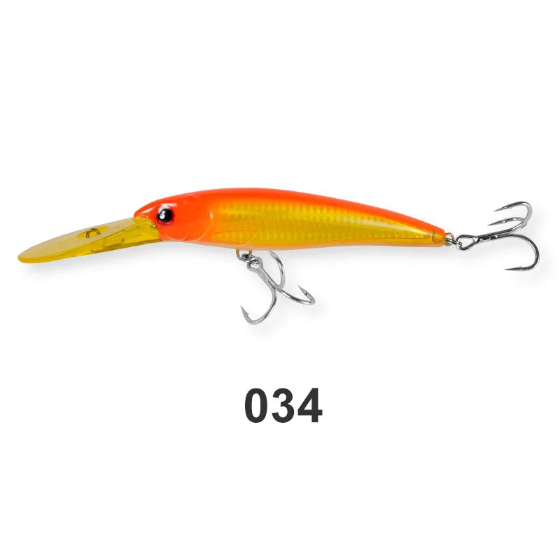 Noeby Trolling Minnow Fishing Lures 12cm 32g 14cm 52g 16cm 73g Floating Sinking Hard Bait for Big Game Saltwater Fishing Lure