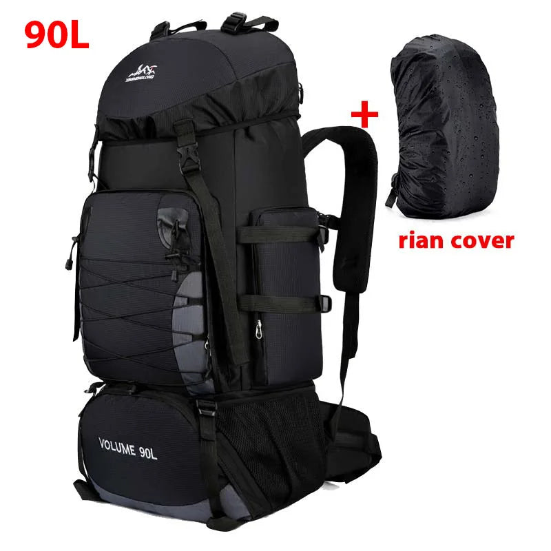 90L Large Travel Backpack for Men Hiking Climbing Outdoor Sports Rucksack Bag Camping Climbing Mountaineering Luggage Backpack