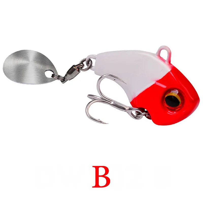 Fishing Lures Wobble Rotating Metal Vib Vibration Bait Winter Fishing 5g 7g 10g Artificial Hard Baits Spinner Spoon Lure Pesca