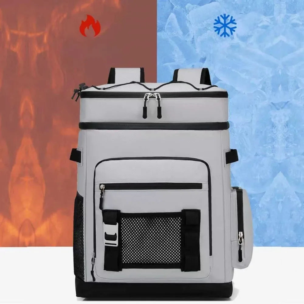 Waterproof Thermal Insulation Cold-proof Ice Pack Outdoor Camping Fishing Picnic Lunch Bag Leak-proof Refrigerated Backpack
