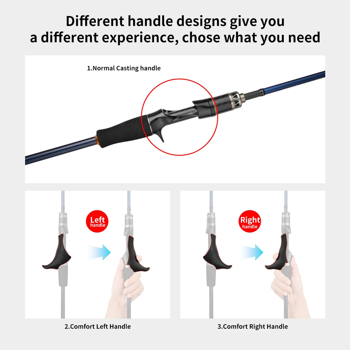 1.75m octopus fishing rod Baitcasting Fishing rod Titanium Tip Boat Fishing rod with Comfortable handle 1.7m Sprial guides