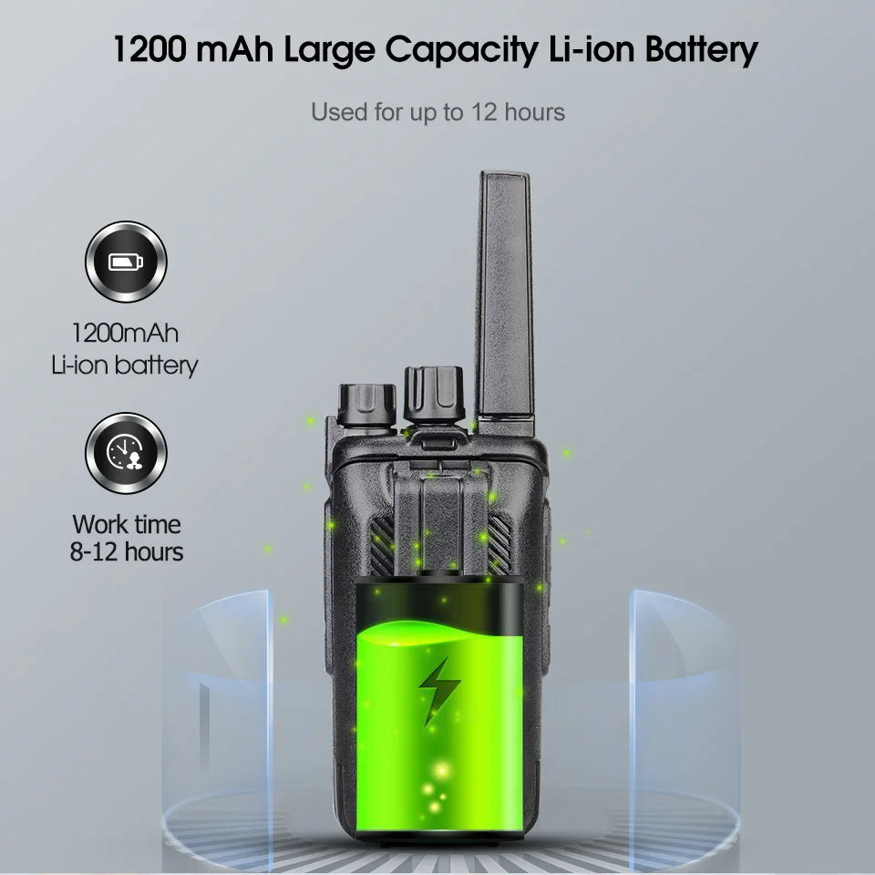Retevis RT668 2pcs Walkie Talkies License-Free Two Way Radio 12H battery life Noise reduction Portable PMR446 Radio for Business