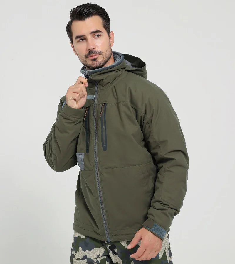 Green Men's Aerolite Incinerator Jacket Fall Winter Camouflage Waterproof Insulated Hunting Clothing