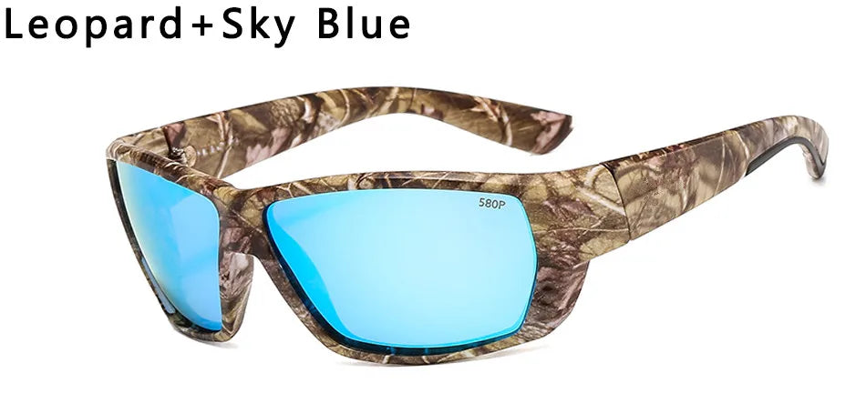 Tuna Alley Sunglasses Men Brand Design Square Sun Glasses Classic Mirror Driver Polarized Sunglasses Travel Male Sport Goggles