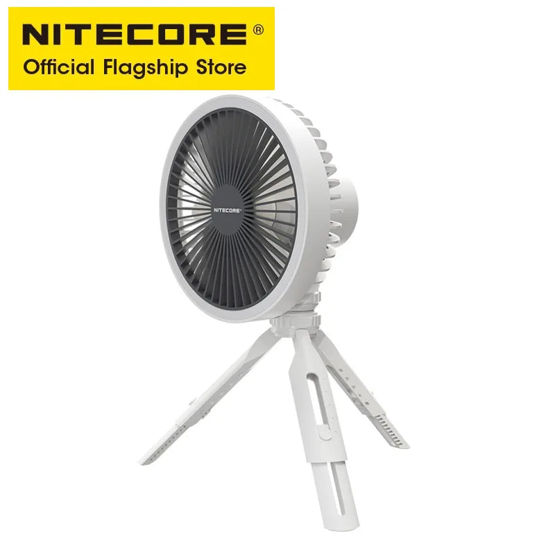 NITECORE NEF10 Outdoor Camping Light 3-in-1 Electrice Fan USB-C Rechargeable Ceiling Light 10000mAh Power Bank LED Ring Light