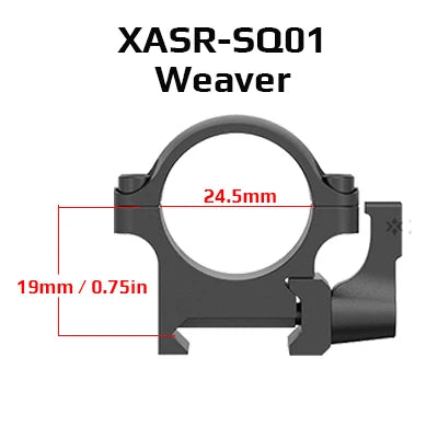 Vector Optics 2Pcs /set 25.4Mm 30Mm Mount Rings Quick Release Low Medium High for 20Mm Rail Hunting Scopes Ring Mount