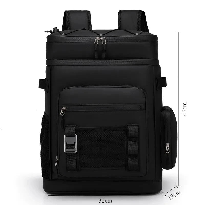 Waterproof Thermal Insulation Cold-proof Ice Pack Outdoor Camping Fishing Picnic Lunch Bag Leak-proof Refrigerated Backpack