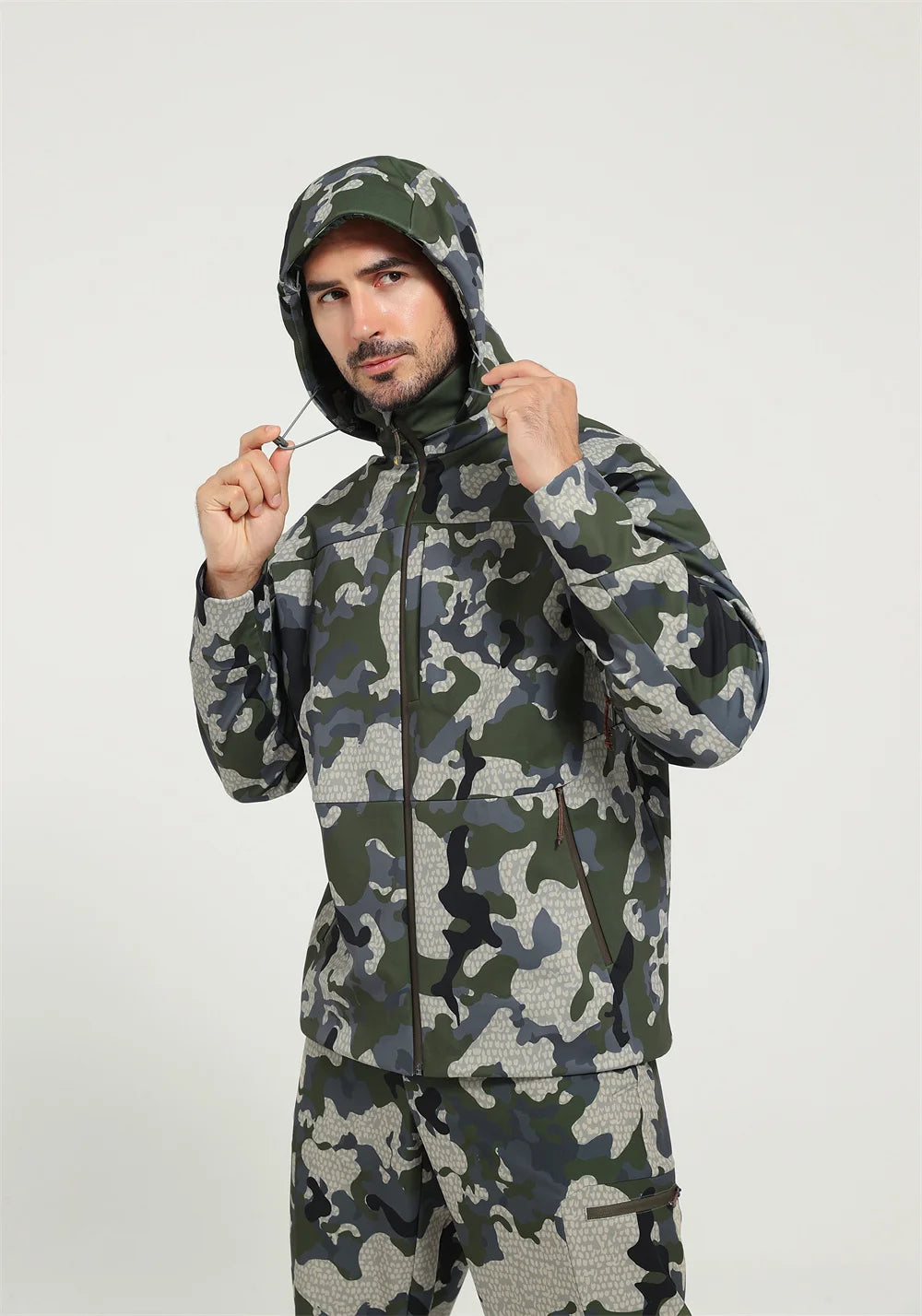 Men's Jetstream 3-in-1 Fleece Hunting Jacket Windproof Waterproof Lightweight Permeable Functional Outerwear