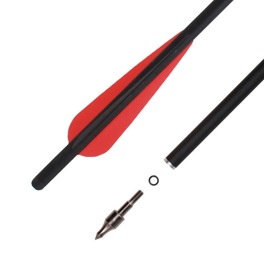 20 inch 22 inch Crossbow Arrows Crossbow Bolts Hunting Archery Crossbow Carbon Arrows with 4 inch Vanes and Replaced Arrowhead
