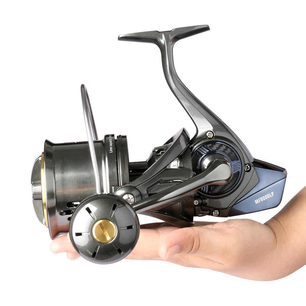 DEUKIO Spinning Fishing Reel 8000-12000 20KG Max Drag 4.6:1 Full Metal Body 8+1BB Saltwater Long Cast Surf Fishing Reel