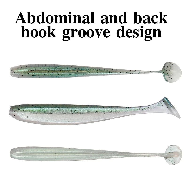 12 Bags 55mm 65mm 75mm 88mm 100mm 120mm Fishing Lures Wobblers Carp Fishing Soft Lures Silicone Artificial Double Color Baits