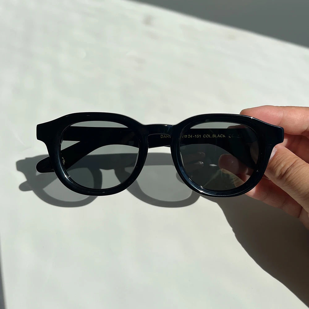 Lemtosh DAHVEN Vintage Sunglasses Women Eyewear Acetate Vintage Oval Sunglasses Polarized Men's Sunglasses Dropshipping