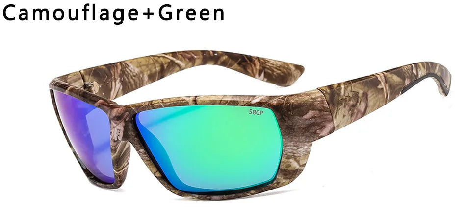 Tuna Alley Sunglasses Men Brand Design Square Sun Glasses Classic Mirror Driver Polarized Sunglasses Travel Male Sport Goggles