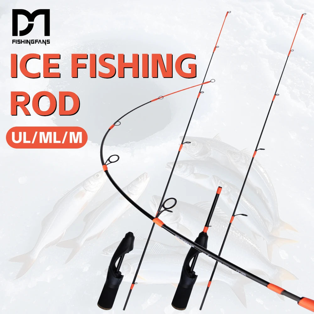 24'' UL 26'' ML 28'' ML 30'' M Ice Fishing Rod Portable Winter Carbon Solid Tip Sensitive Ice Fishing Rod
