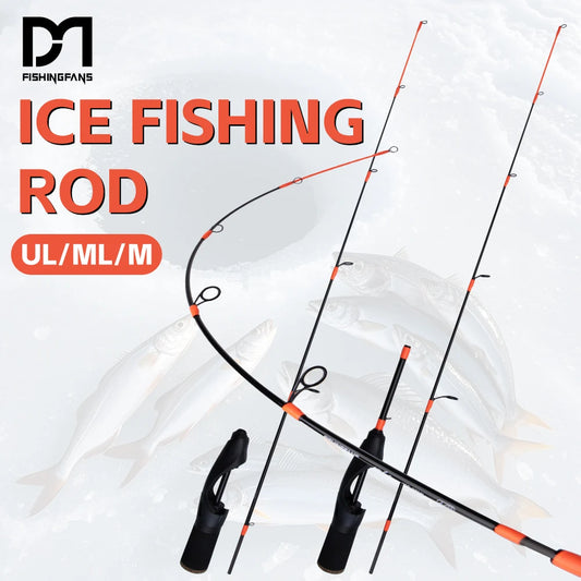 24'' UL 26'' ML 28'' ML 30'' M Ice Fishing Rod Portable Winter Carbon Solid Tip Sensitive Ice Fishing Rod