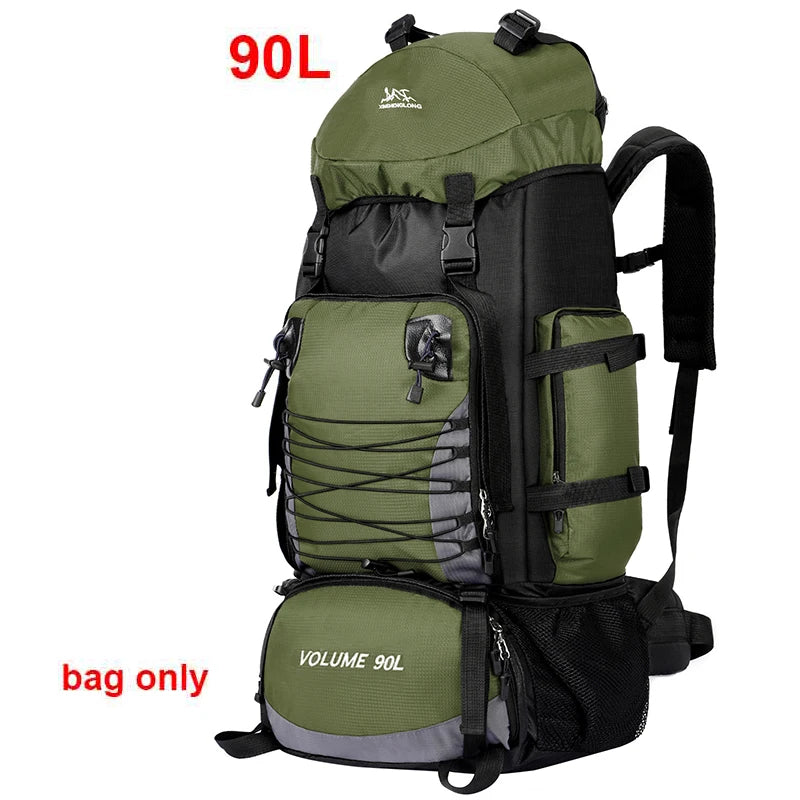 90L Large Travel Backpack for Men Hiking Climbing Outdoor Sports Rucksack Bag Camping Climbing Mountaineering Luggage Backpack