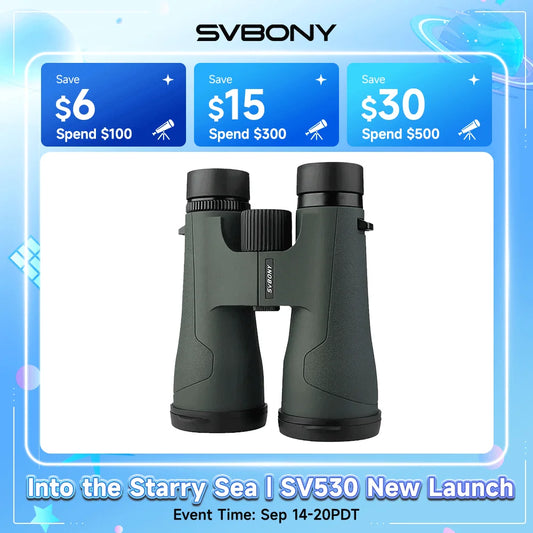 Svbony SA203 Telescope 12x50 Binoculars Professional Powerful BAK4 IPX7 Waterproof Camping Equipment for Birdwatching Stargazing