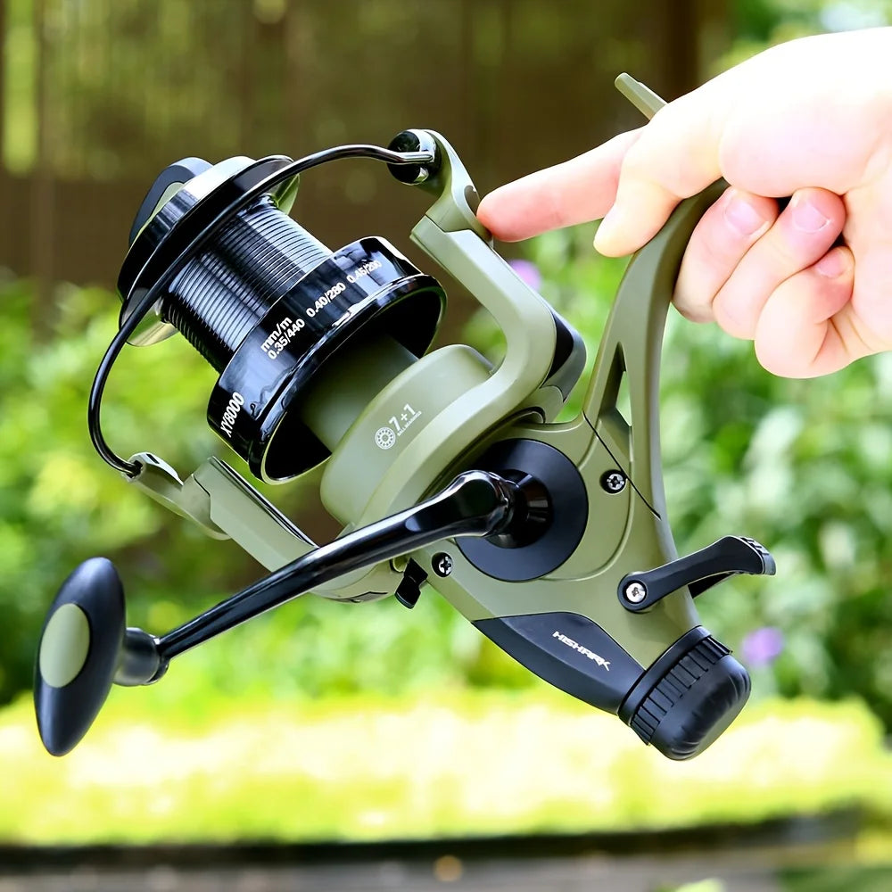 BAKAWA Fishing Reel Wheel Carp Fishing 7+1 Stainless Steel Series Big Fishing Accessories 12000 10000 8000 6000 Fishing Goods