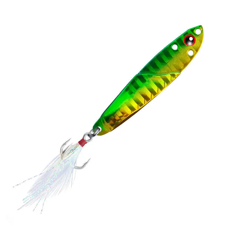 1PC Metal Jig 3D Fish Bait Tackle Trout Shore Drag Cast Jigs 7g 10g 15g 20g Slow Jigging Lure Sea Fishing Lures