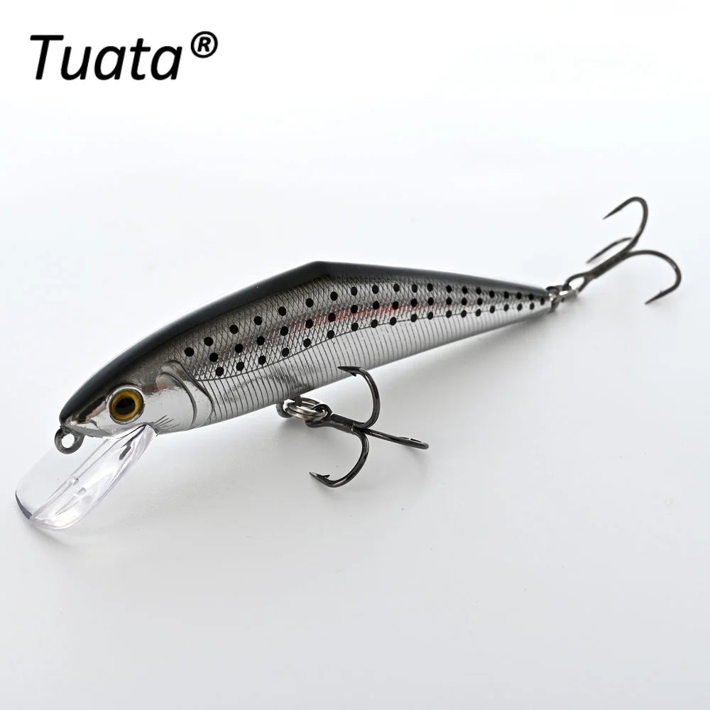 Tuata D Contact Minnow 85mm 14.5g Fishing Lures Sinking 1-2m Wobblers For Trout Salmon UV Glow