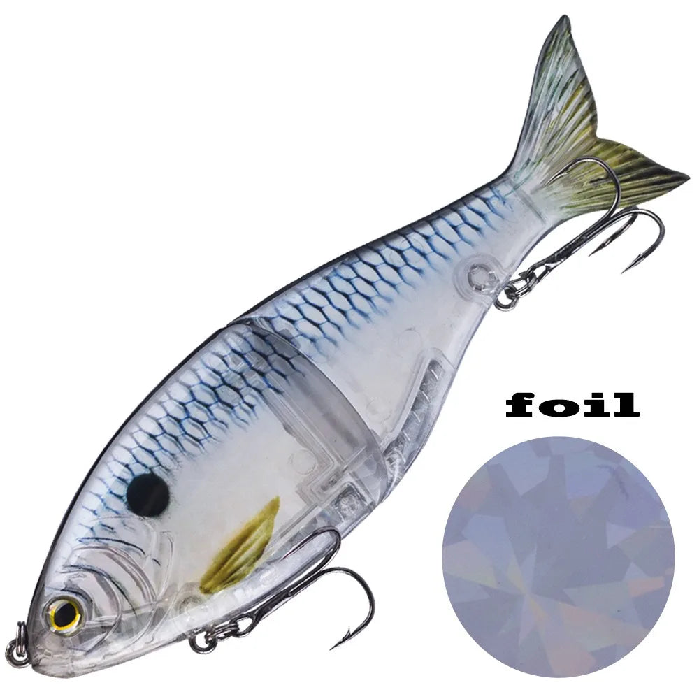 New Coming 178mm 82g Sinking Glide Bait Fishing Lures Jointed Swim Bait Rattle Balls Inside Wobblers Pesca Slide Sea River