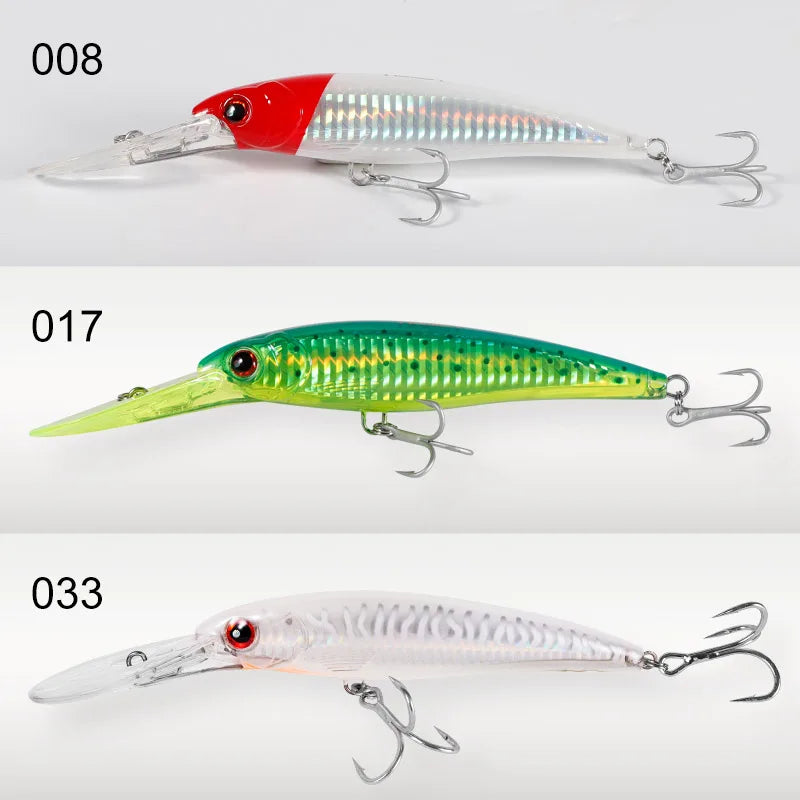 NOEBY 120mm Floating 140mm 160mm Slow Sinking Minnow Fishing Lures Artificial Bait Trolling Wobblers Sea Winter Fishing Lure
