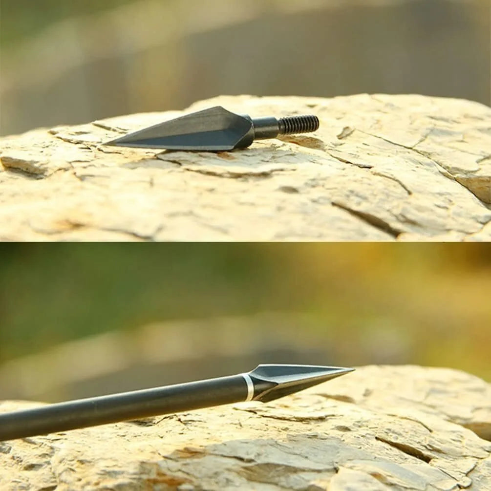 6/12X 100gr Broadheads Traditional Hunting Tips Carbon Arrows Archery Hunting