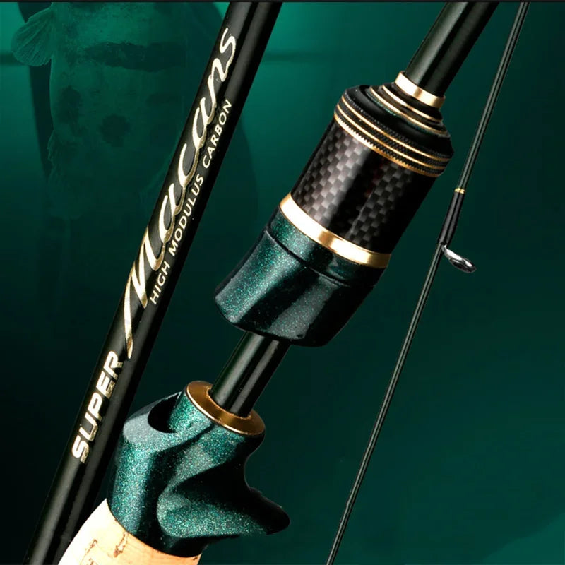 Spinning Casting Carbon Fishing Rod 4-5 Sections 1.8m/2.1m Portable Travel Rod Spinning Fishing Rods Fishing Tackle