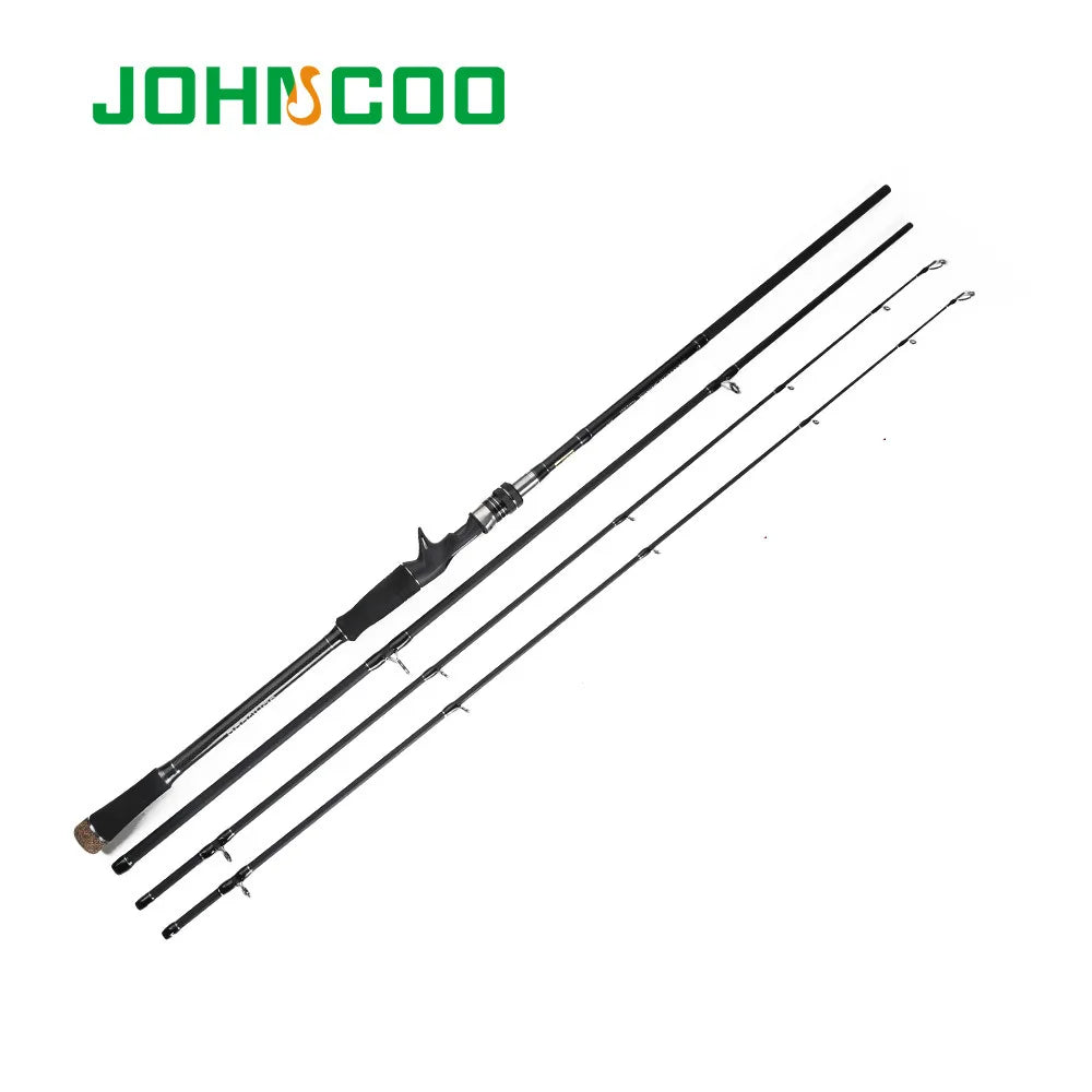 JOHNCOO Carbon Fishing Rod 2.7m 3.0m MH H Power Spinning Rod Sea Bass Inshore Fishing Rod 3 Sections long Casting Fishing Rod
