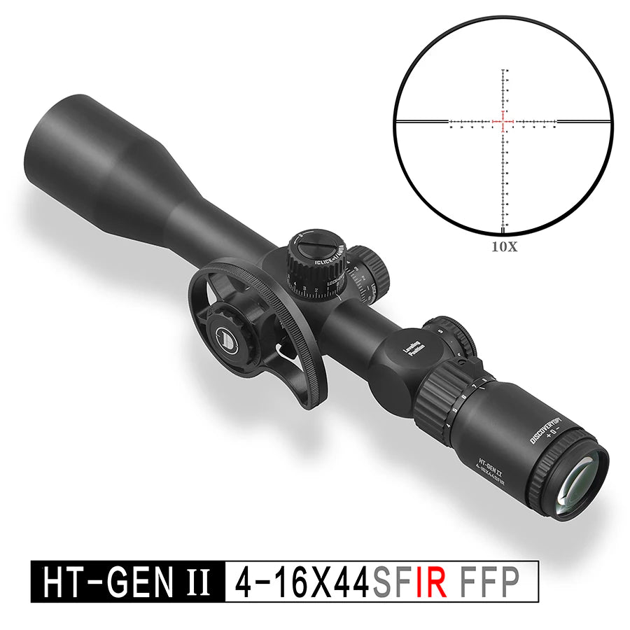 DISCOVERYOPT HT Gen2 4-16X44 SFIR FFP Tactical Riflescope First Focal Plane Illuminated Reticle Scope Hunting Optical Sights
