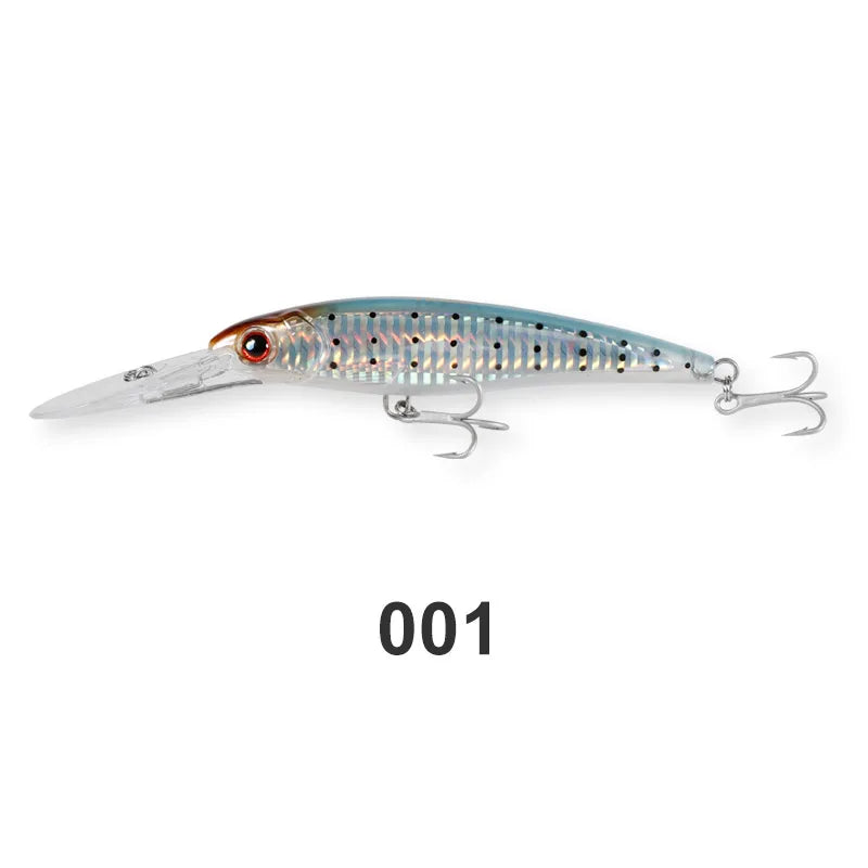Noeby Trolling Minnow Fishing Lures 12cm 32g 14cm 52g 16cm 73g Floating Sinking Hard Bait for Big Game Saltwater Fishing Lure