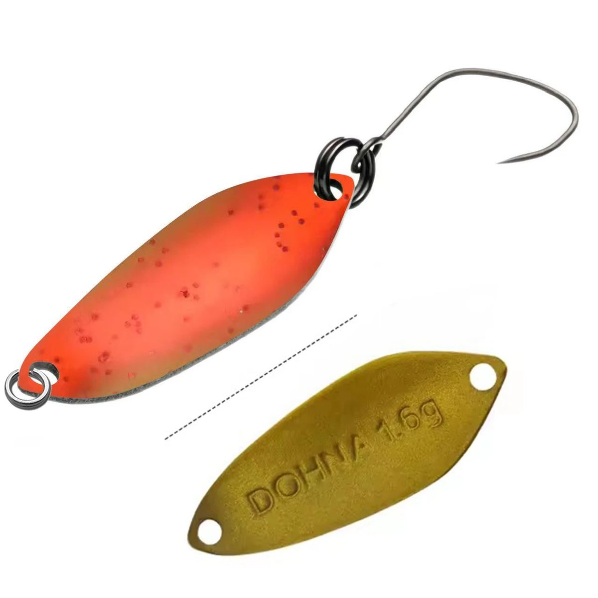 1Pcs NEW Area Trout Colorful Painting Spoon Bait 1.6g 27mm Copper Metal Fishing Lures For Trout Perch Chub