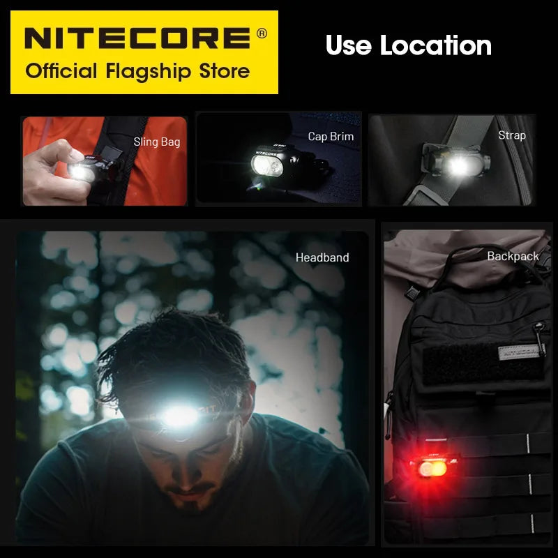 NITECORE HA11 2024 AA Headlamp 240 Lumens 38g for Night Running Camping Fishing Compatible Alkaline AA Batteries 14500 Battery