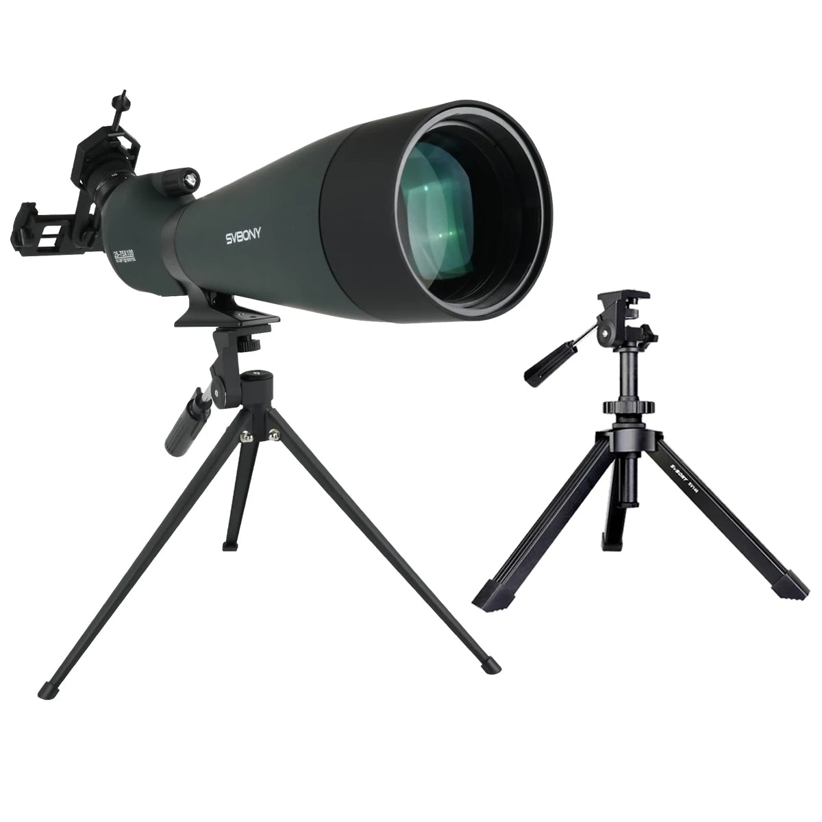 Svbony SV28A Spotting Scopes 25-75x100/20-60x80 FMC Perfect for Beginners in Archery, for Wildlife Watching, Outdoor Adventure