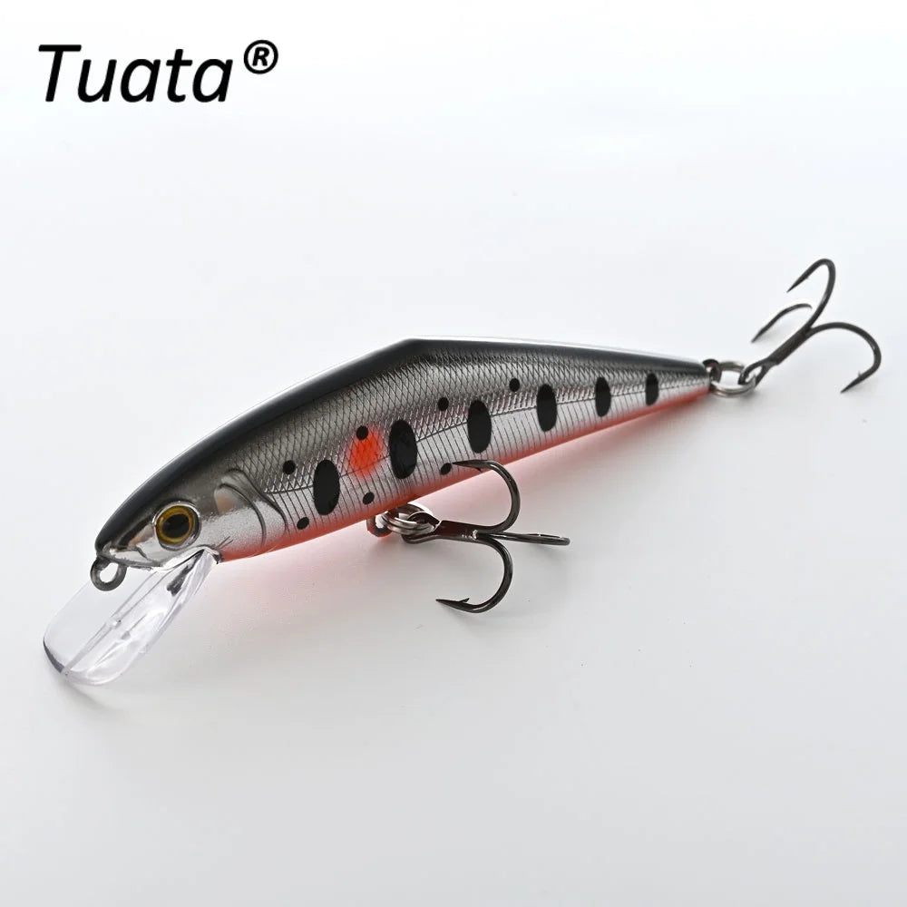 Tuata D Contact Minnow 85mm 14.5g Fishing Lures Sinking 1-2m Wobblers For Trout Salmon UV Glow