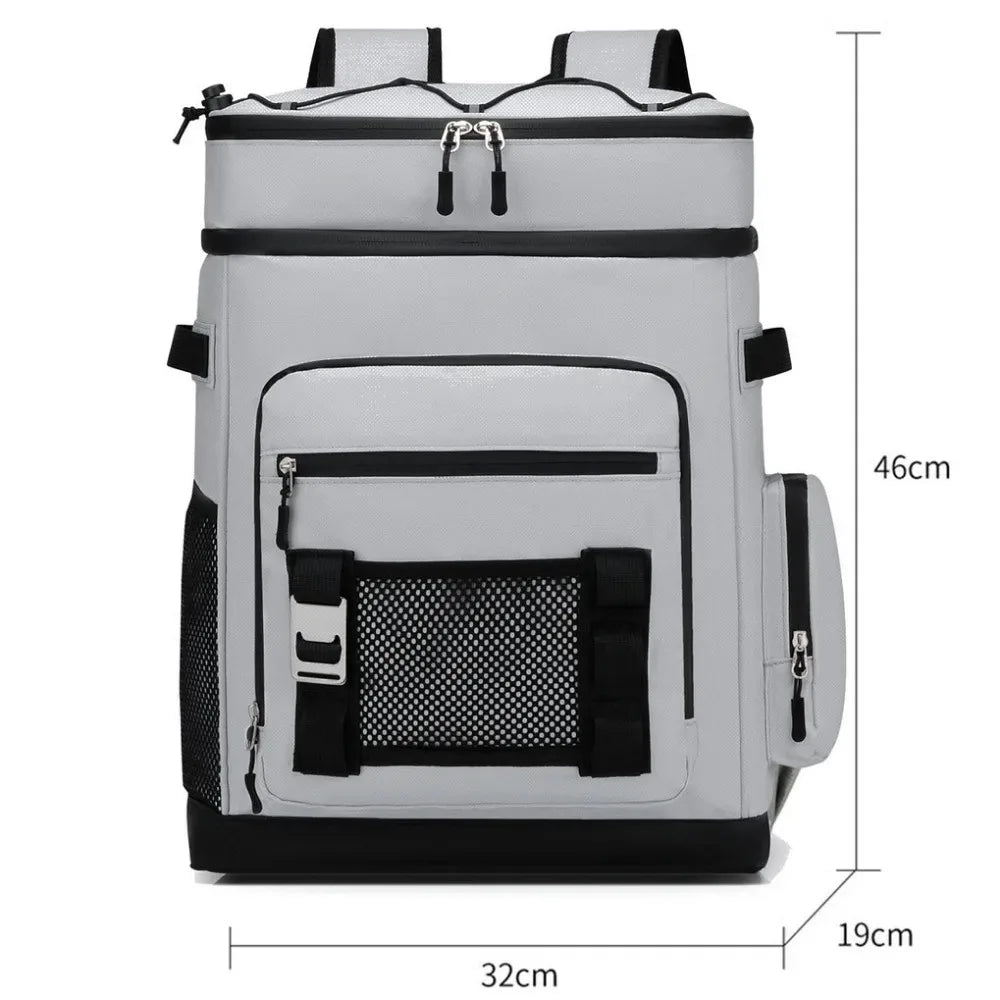 Waterproof Thermal Insulation Cold-proof Ice Pack Outdoor Camping Fishing Picnic Lunch Bag Leak-proof Refrigerated Backpack