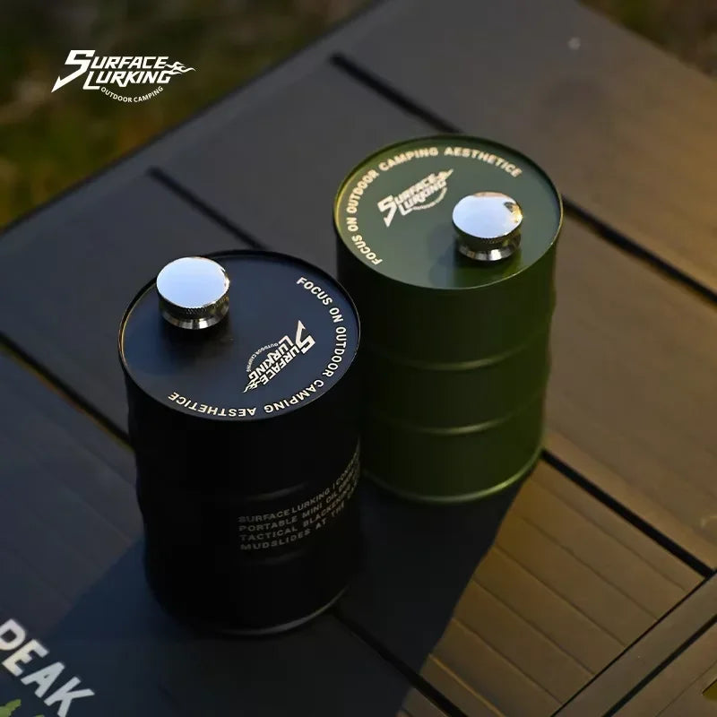 GO PEAK Outdoor Wine Beverage Bucket Bottle 304 Stainless Steel 750ML Portable Cylindrical Pot Camping Fuel Wine Pot Fuel Barrel