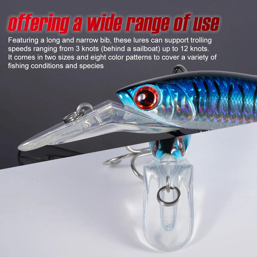 NOEBY Offshore Trolling Minnow 14cm 50g 18cm 98g Sinking Hard Bait Saltwater Boat Lure Big Game Tuna Fishing