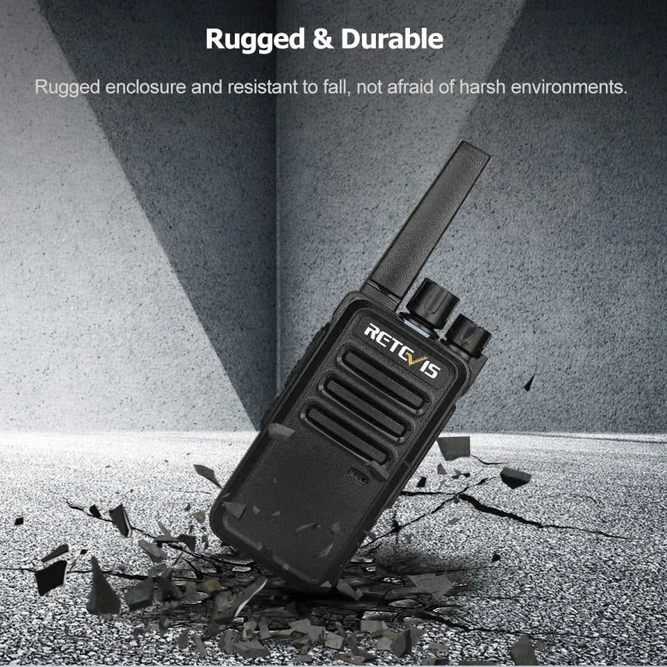 Retevis RT668 2pcs Walkie Talkies License-Free Two Way Radio 12H battery life Noise reduction Portable PMR446 Radio for Business