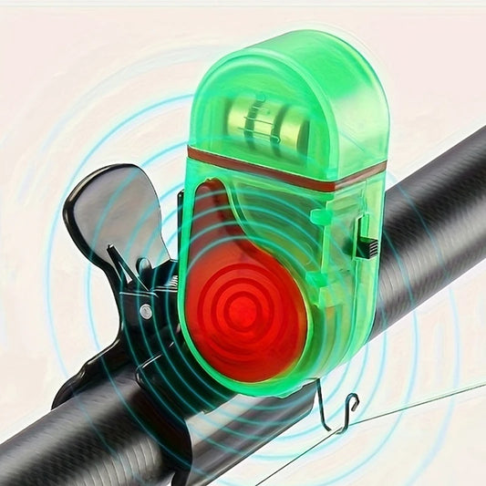 1pc Fishing Alarm Electronic Buzzer Fish Bite Lure Alert Alarm Sound Bell LED Indicator Light Clip-on Fishing Rod Fishing Tool