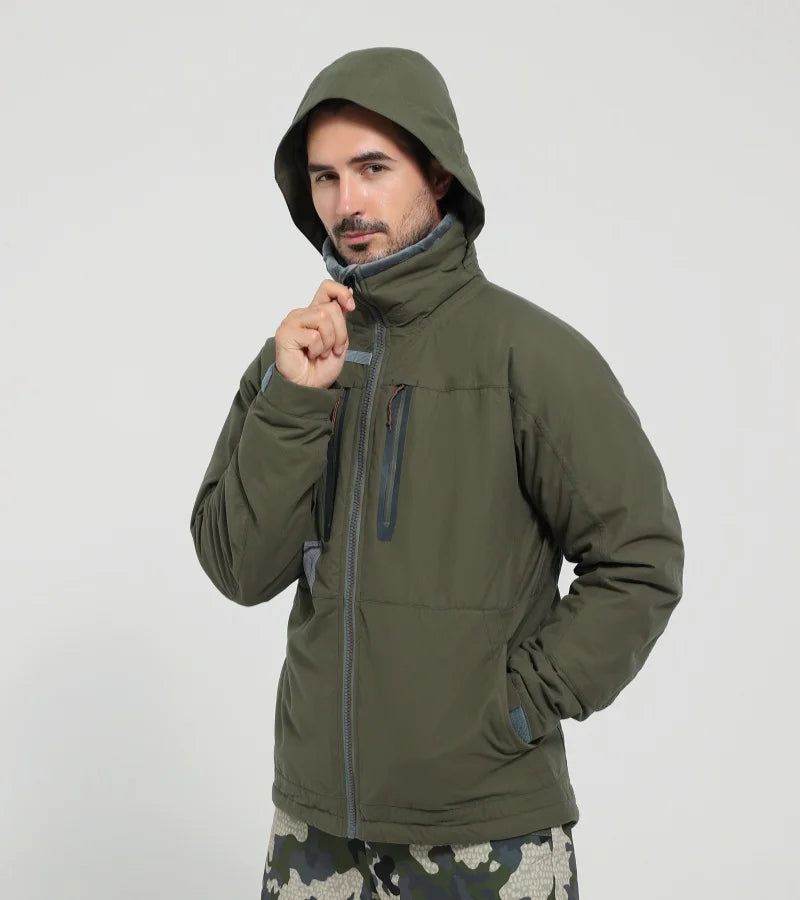 Green Men's Aerolite Incinerator Jacket Fall Winter Camouflage Waterproof Insulated Hunting Clothing