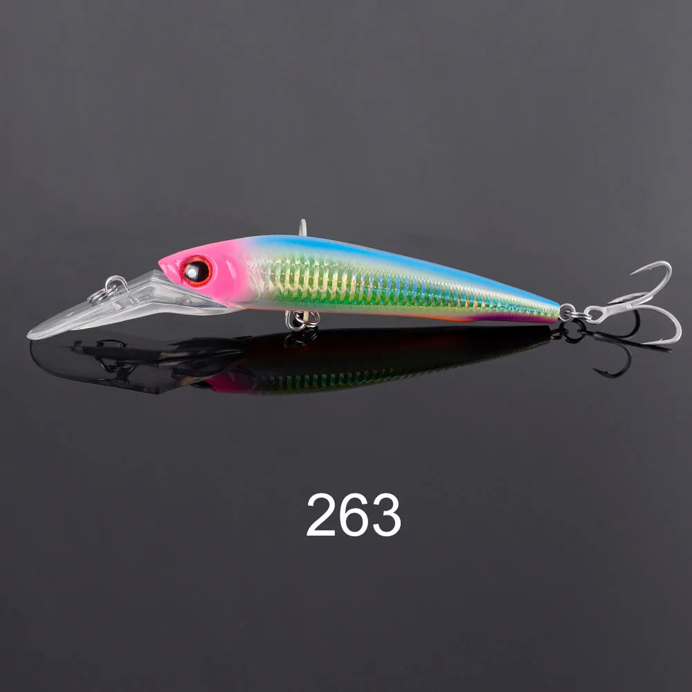 NOEBY Offshore Trolling Minnow 14cm 50g 18cm 98g Sinking Hard Bait Saltwater Boat Lure Big Game Tuna Fishing