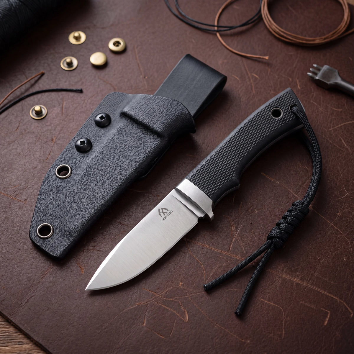 Portable Small High Hardness Outdoor Knife for Wilderness Camping - Durable Gift for Men