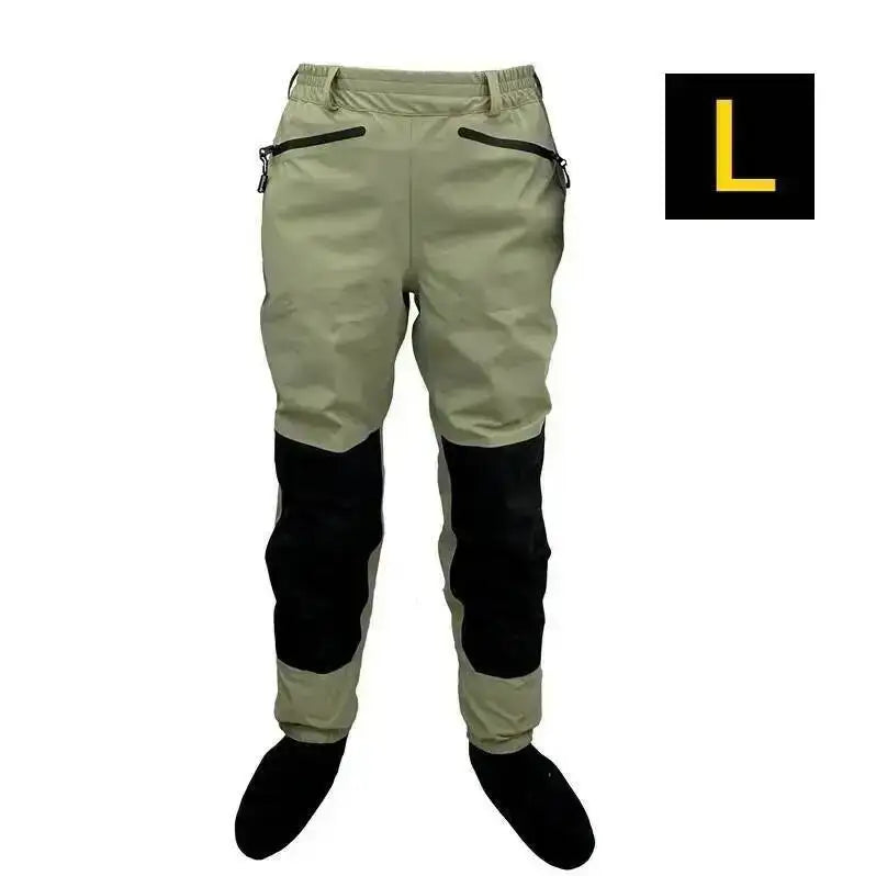 3 Layer Breathable Waterproof Fly Fishing Waist Waders Stockingfoot High Pant Wader Durable Duck Hunting Wading Pants