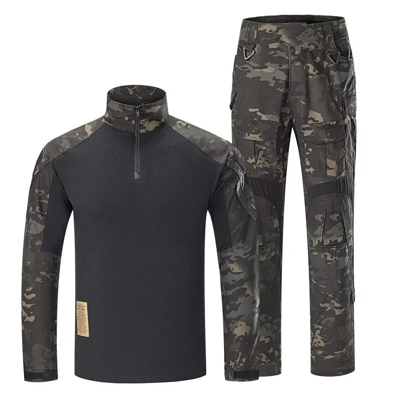 Men's 3.0 Tactical Outfit Multi-Camo Uniform  Ghillie Suit for Field Operations Airsoft Hunting Training Shirt Pants