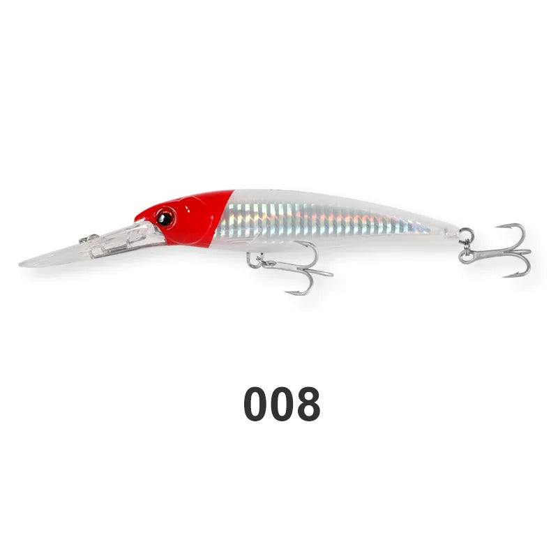 Noeby Trolling Minnow Fishing Lures 12cm 32g 14cm 52g 16cm 73g Floating Sinking Hard Bait for Big Game Saltwater Fishing Lure