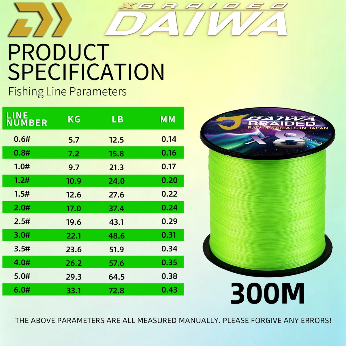 2025 New Original X8-XGRAIOEO DAIWA-J Braided Expedition 8 Strands Fishing Line PE Super Line Sea Fishing Wire 150/200M