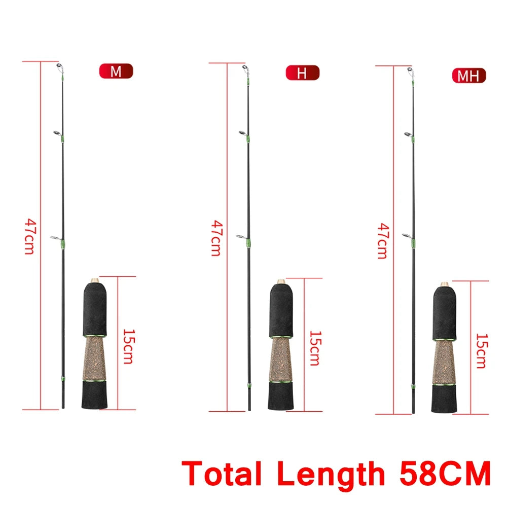 Ice fishing rod M MH H Winter Fishing Rods Light Weight River Carp Tackle Fishing Equipment Hard Ice Fishing Rod